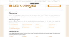 Desktop Screenshot of lescolleges.fr